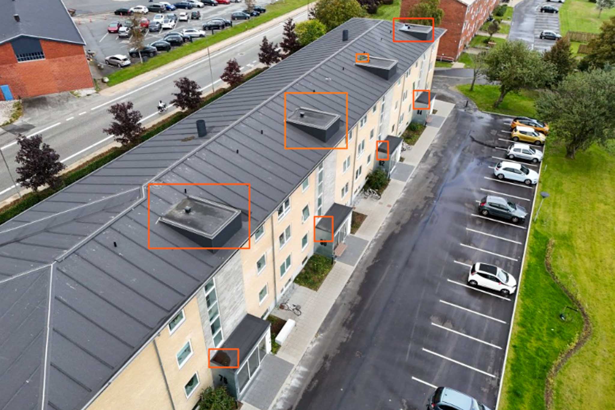 Ejendomsinspektion med drone og tilstandsrapport