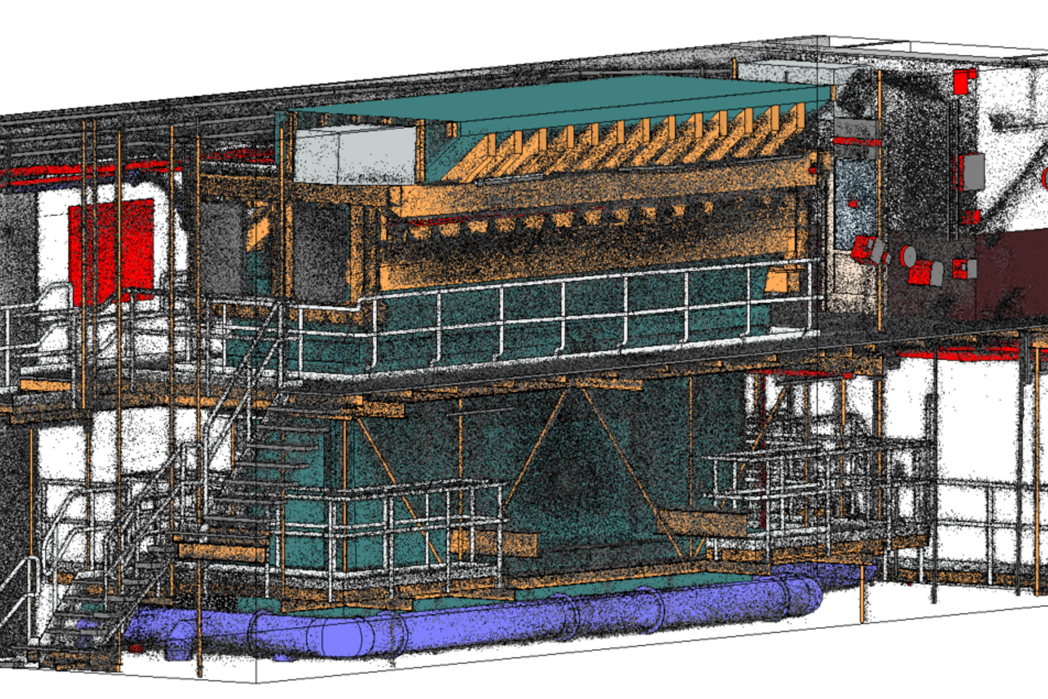 Scan to building information model